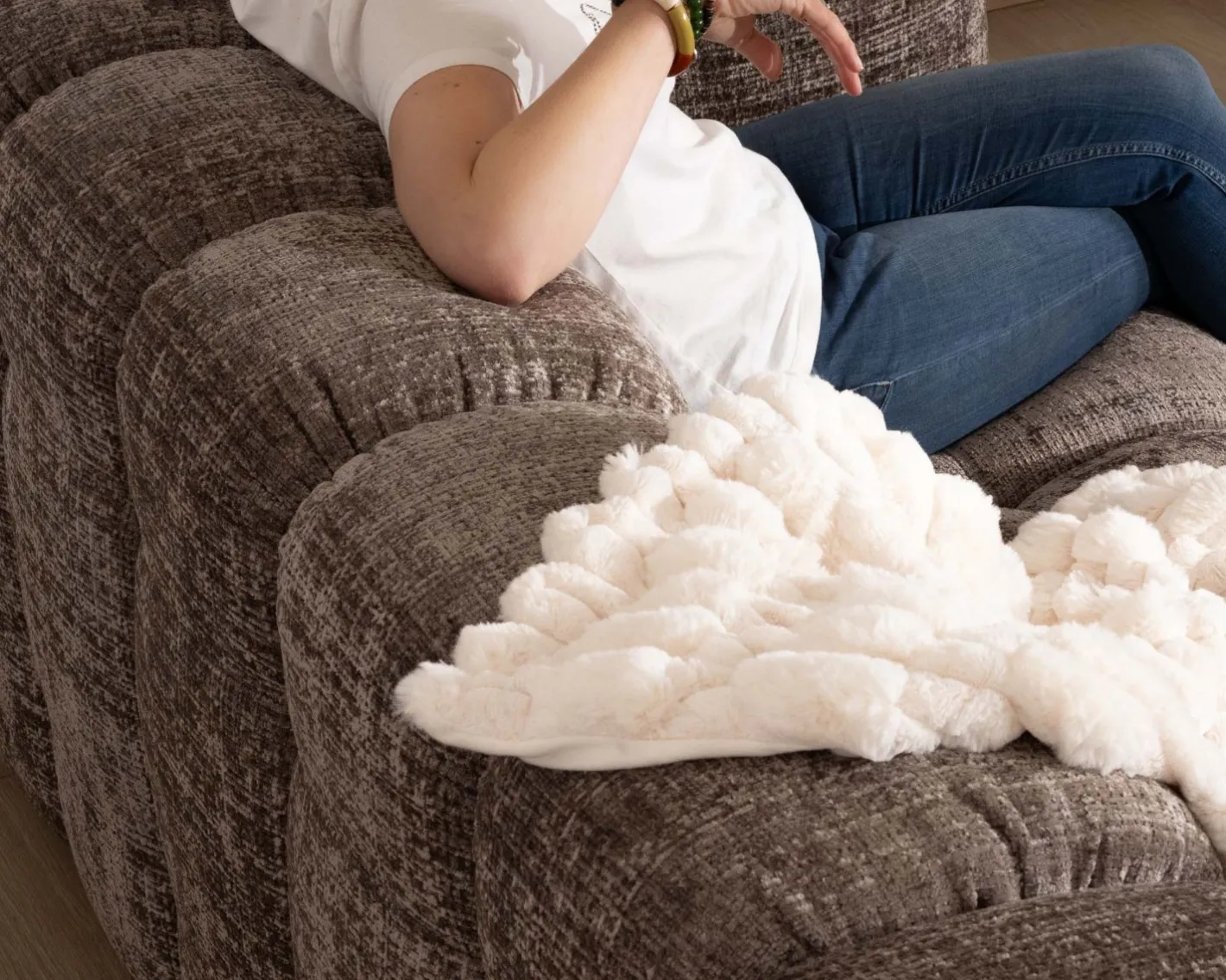 Best Canapé 3 places ultra-cosy en tissu velours gris cendré "Milow" Canapé 3 Places|Canapé Droit Fixe