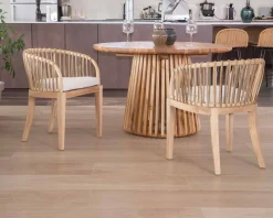 Hot Chaise de jardin en teck et rotin
