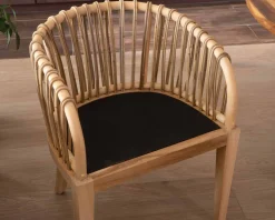 Hot Chaise de jardin en teck et rotin