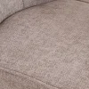 Online Chaise de repas esprit scandinave "Miloé" tissu chenillé gris et pieds bois 360° Chaise