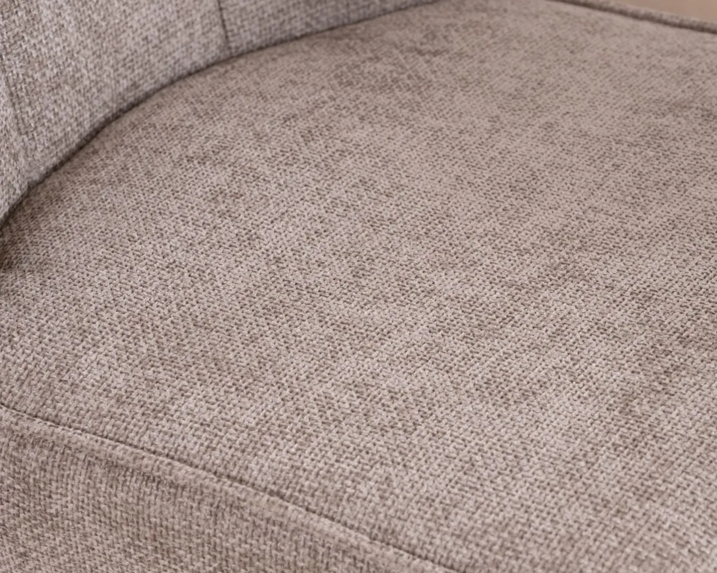 Online Chaise de repas esprit scandinave "Miloé" tissu chenillé gris et pieds bois 360° Chaise
