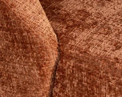 Best Chauffeuse design et cosy en tissu bouclette coloris terre de sienne 