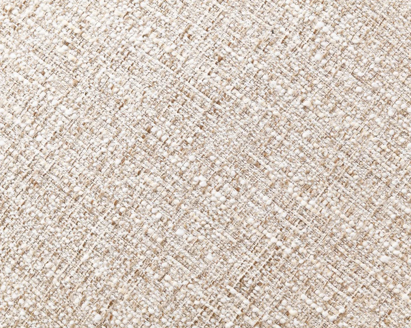 New Chauffeuse effet boule avec surpiqures en tissu bouclette beige tramé "Sweet Culture" esprit cocoon Fauteuil