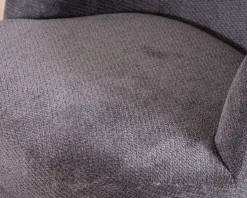 Clearance Chauffeuse pivotante 360° en tissu chenillé gris 