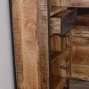 Online Colonne de rangement industrielle en bois et métal gris "Shade" Vaisselier|Vitrine Et Argentier