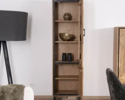 Outlet Colonne vitrée style industriel en acacia