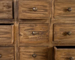 Commode apothicaire 30 tiroirs en bois de mahogany "Lacilo" Rangement|Commode