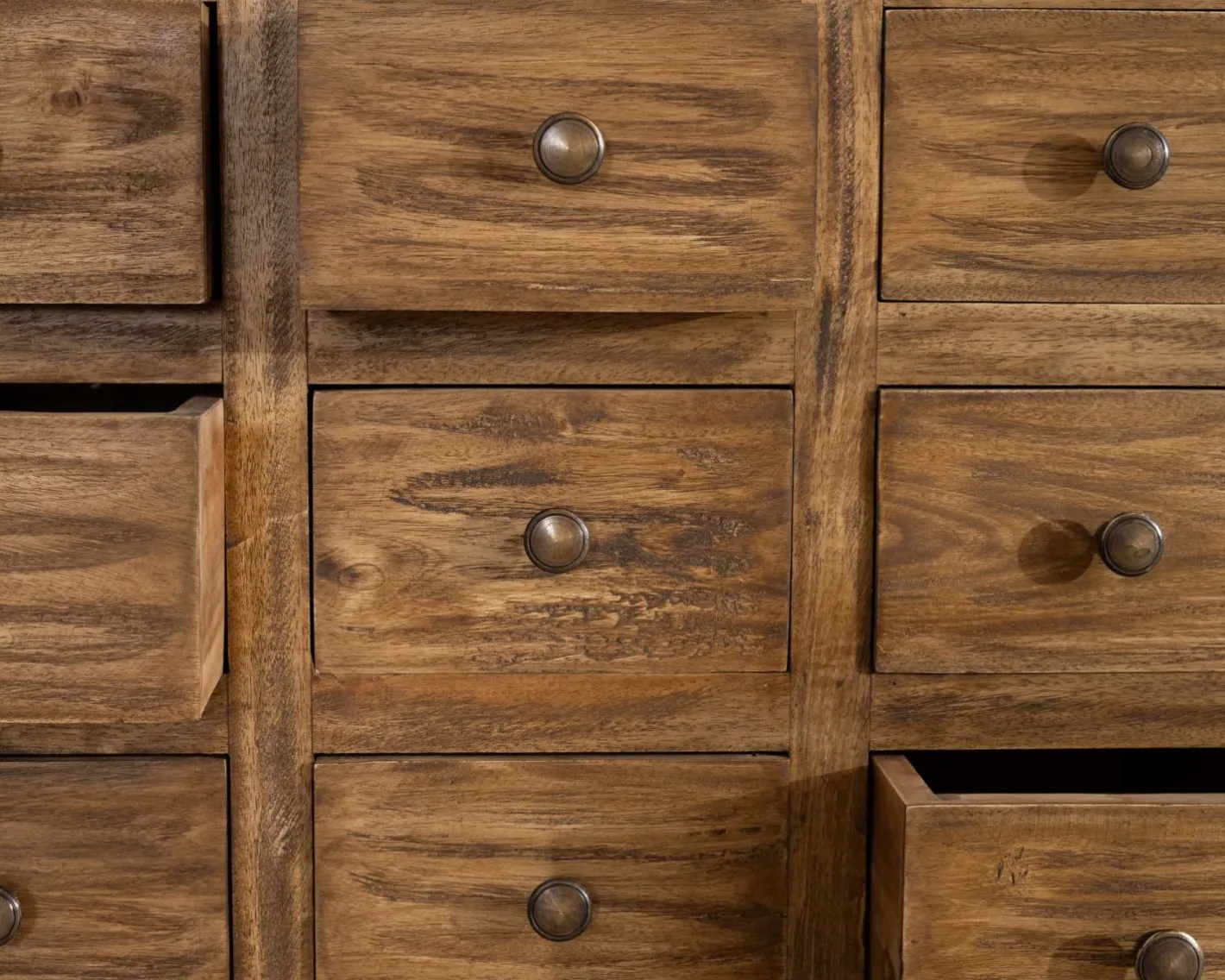 Commode apothicaire 30 tiroirs en bois de mahogany "Lacilo" Rangement|Commode