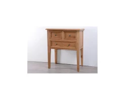 Best Commode chêne massif 3 tiroirs "Campagnol" Rangement|Commode