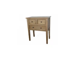 Best Commode chêne massif 3 tiroirs 