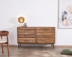 Online Commode en manguier et pieds métal style rétro 