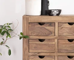 Outlet Commode en palissandre à 8 tiroirs "Kalanohé" Commode