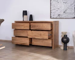 Best Commode 6 tiroirs en acacia style scandinave 