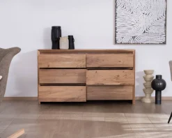 Best Commode 6 tiroirs en acacia style scandinave 