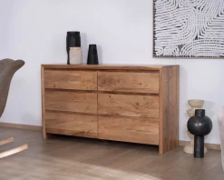 Best Commode 6 tiroirs en acacia style scandinave 