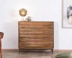 Sale Commode 4 tiroirs grande largeur 