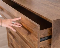 Sale Commode 4 tiroirs grande largeur 