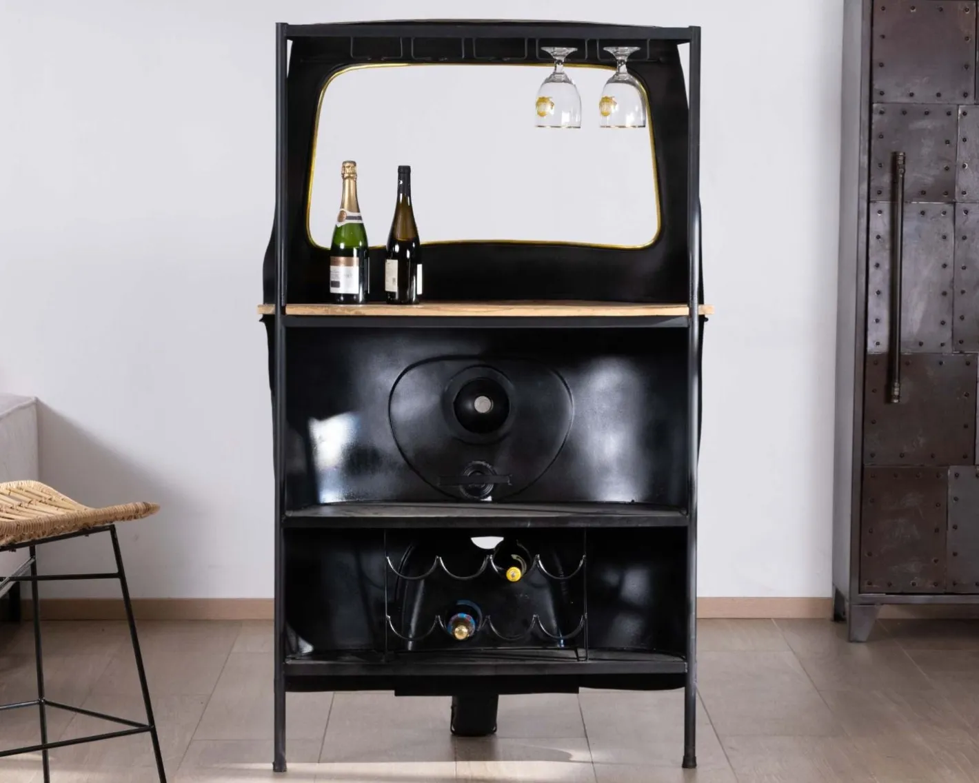 Best Comptoir de bar aspect Tuk-tuk indien esprit récup "Crazy" Meuble De Bar