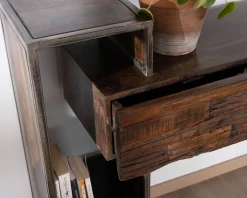 Outlet Console design et originale en bois et métal 