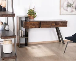 Outlet Console design et originale en bois et métal 