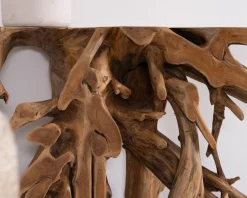 Outlet Console en racine de teck naturelle 