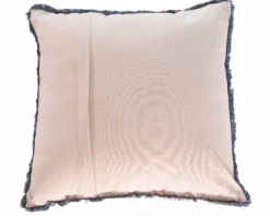 Discount Coussin imprimé en coton et lin 
