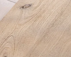 Discount Duo de tables basses en manguier naturel et marron finition sablée