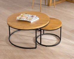 Clearance Duo de tables basses gigognes 