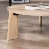 Discount Duo de tables basses rondes en manguier naturel "Loopie" Bout De Canapé|Table D'Appoint