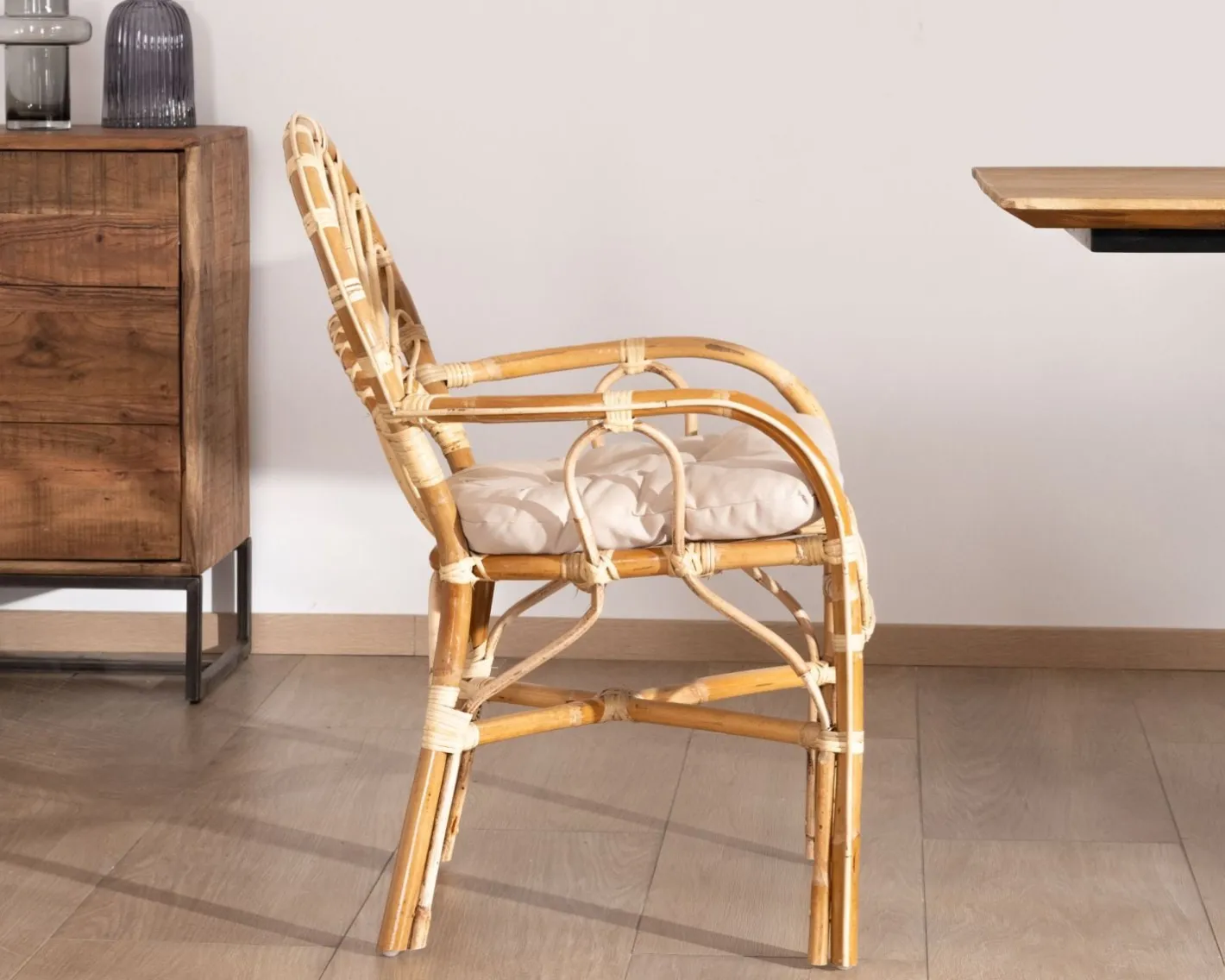 Online Elégant fauteuil de jardin en rotin avec assise rembourrée "Noho" Fauteuil|Fauteuil De Jardin