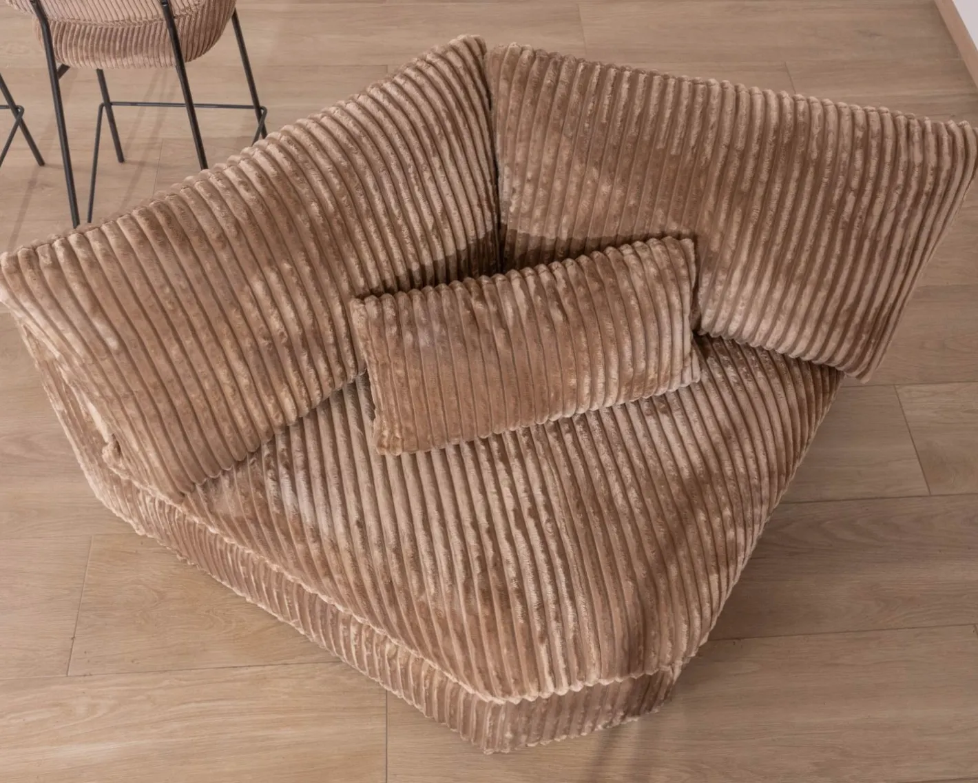 Online Elément d'angle pour canapé modulaire camel en velours larges côtes "Kédusa" Canapé D'Angle|Canapé Modulable