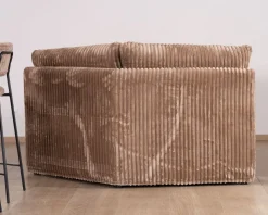 Online Elément d'angle pour canapé modulaire camel en velours larges côtes