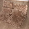 Hot Elément 2 places pour canapé modulaire "Kédusa" en velours larges côtes coloris camel Canapé D'Angle|Canapé Modulable