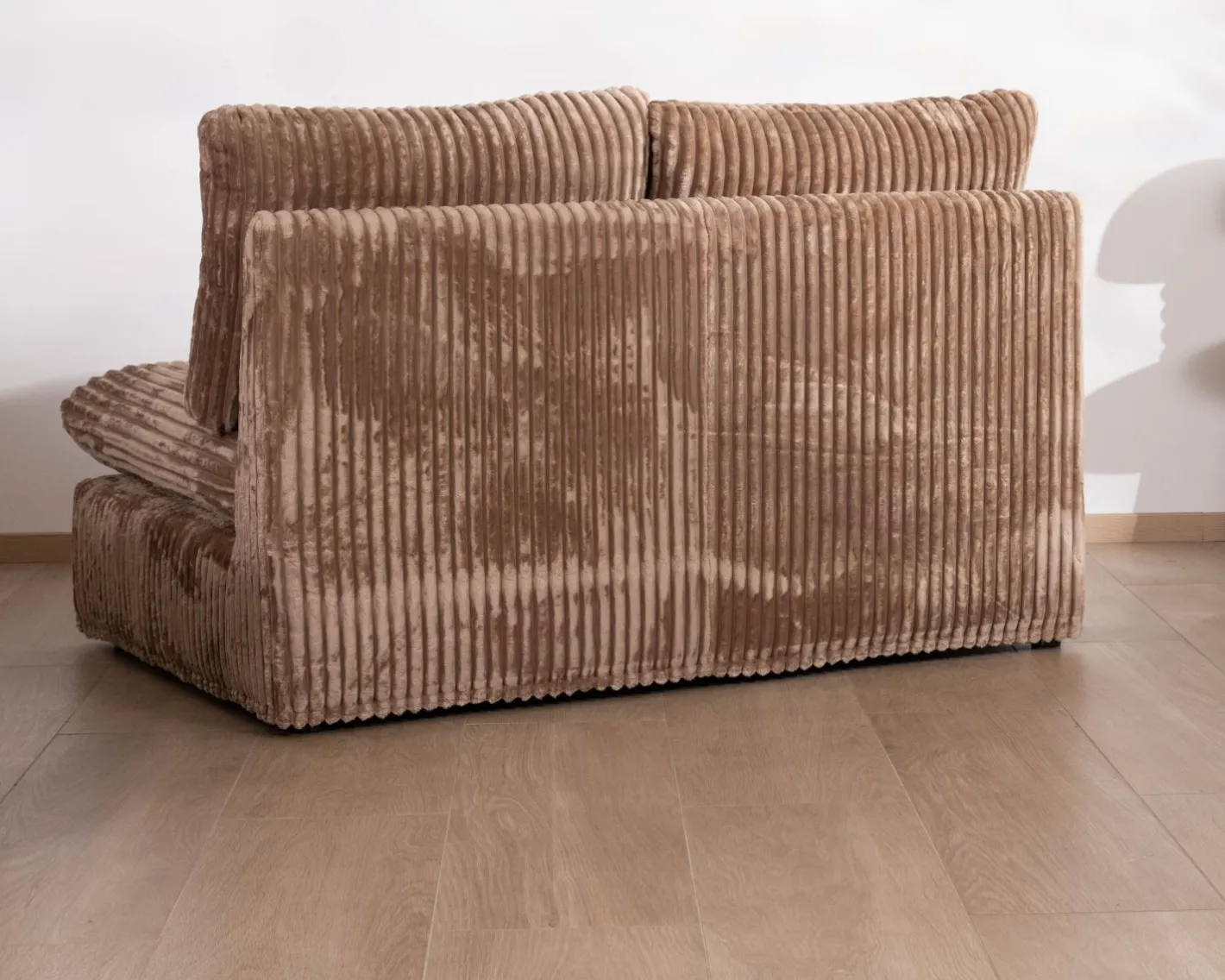 Hot Elément 2 places pour canapé modulaire "Kédusa" en velours larges côtes coloris camel Canapé D'Angle|Canapé Modulable