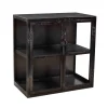 Clearance Elément vitré métal noir de cuisine "Black cook" Etagère|Eléments De Cuisine