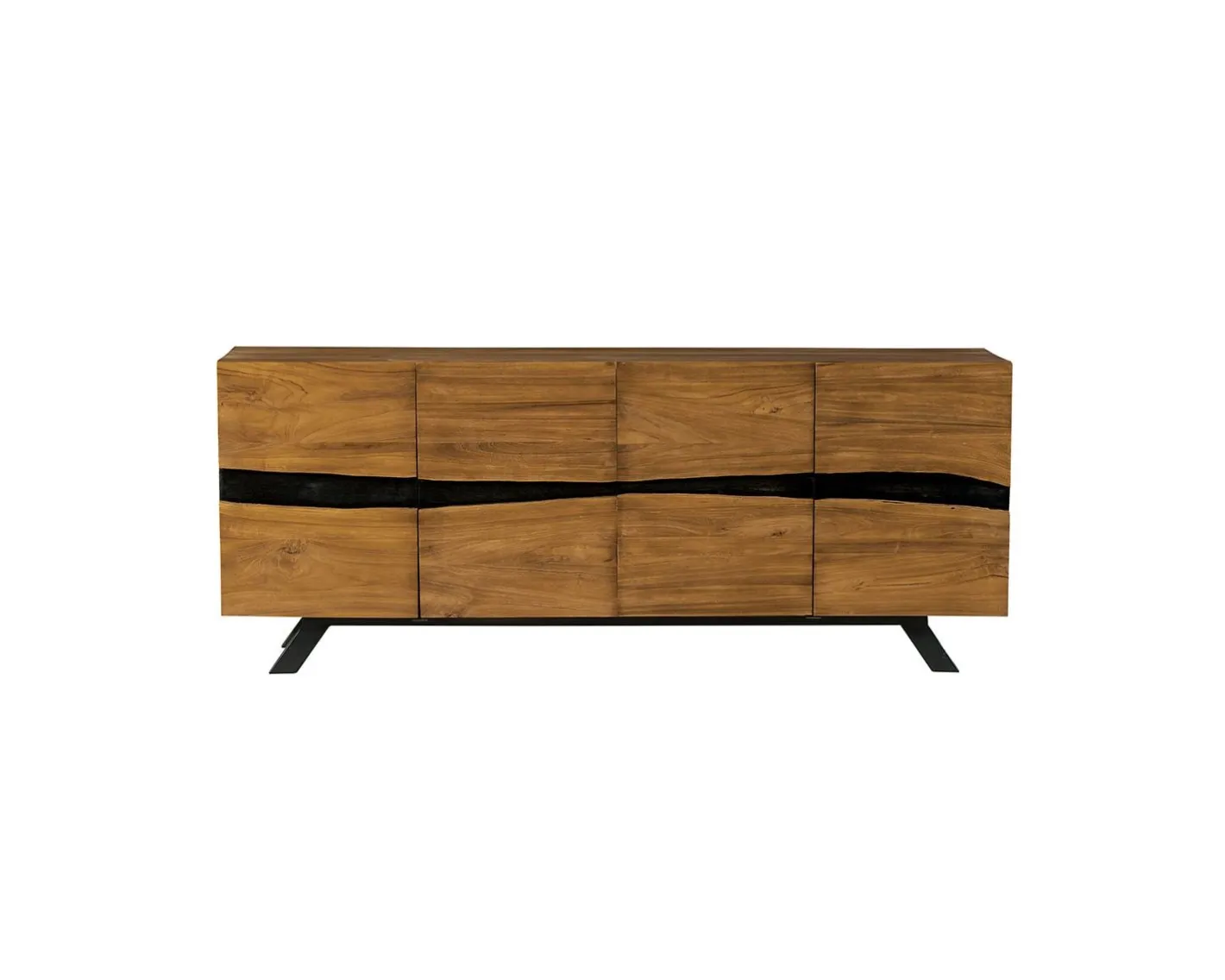 Best Enfilade design en teck recyclé motif nature brute "Copley" Buffet Et Bahut