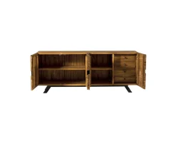 Best Enfilade design en teck recyclé motif nature brute