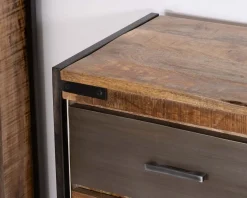 Discount Enfilade industrielle 200 cm en manguier et métal