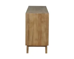 New Enfilade 4 portes 200 cm en manguier teinte noyer clair 