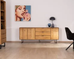 Best Enfilade rétro en teck naturel recyclé "Bahia" Buffet Et Bahut