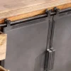Hot Enfilade style factory en bois massif et métal "Haden" Buffet Et Bahut