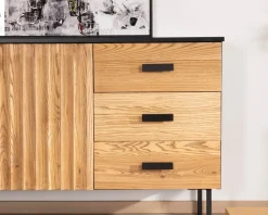 Enfilade style newtro en frêne massif 