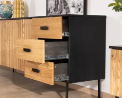 Enfilade style newtro en frêne massif 