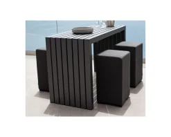 Online Ensemble table et tabourets hauts extérieurs 4 places 