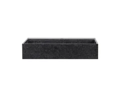 Outlet Evier 1 bac en granit noir à poser 