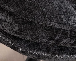 Online Fauteuil cosy rotatif design rétro en tissu gris 
