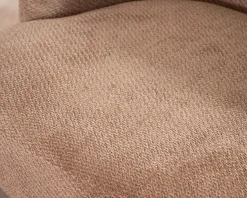 Hot Fauteuil d'appoint tournant 360° en tissu chenillé camel "Ladoga" Fauteuil