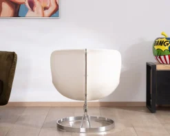 Discount Fauteuil design pop coque en plexiglass et tissu bouclette vert kaki "AstroPop" Fauteuil