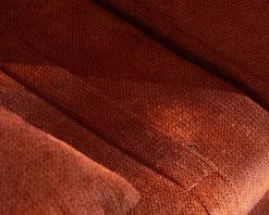 Online Fauteuil design scandinave en tissu terracotta 