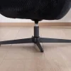 Best Fauteuil relax tournant 360° en velours côtelé noir "Bissett" Fauteuil